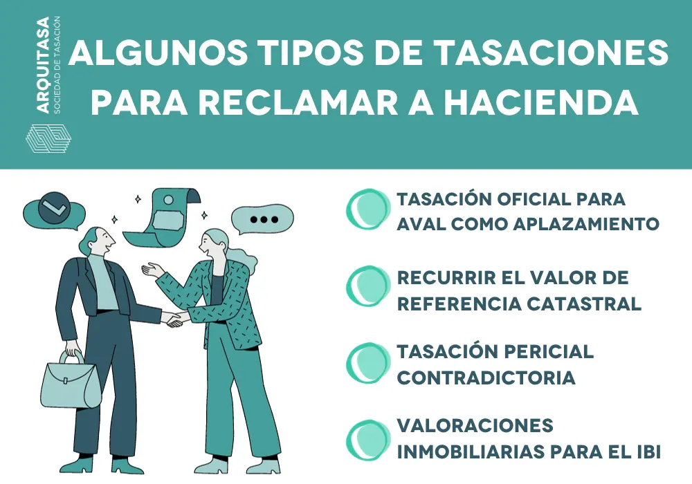 Tasaciones para reclamar hacienda