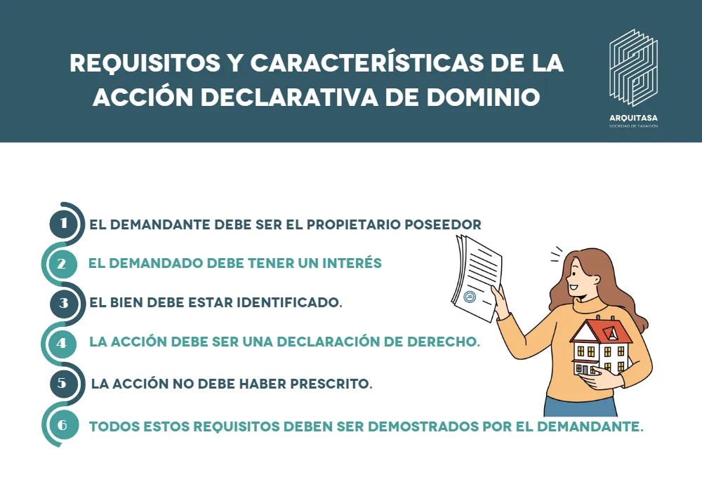 requisitos y características de la acción declarativa de dominio